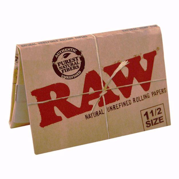 RAW CLASSIC 1 1/2 SIZE NATURAL UNREFINED ROLLING PAPERS