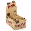 RAW 1 1/4 SIZE ARTESANO NATURAL UNREFINED ROLLING PAPERS + TIPS + TRAY