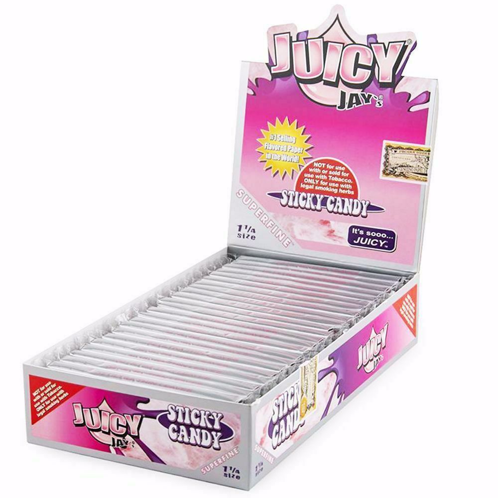 Juicy Jay S 1 1 4 Size Sticky Candy Superfine Flavored Rolling Papers Rolling Ace