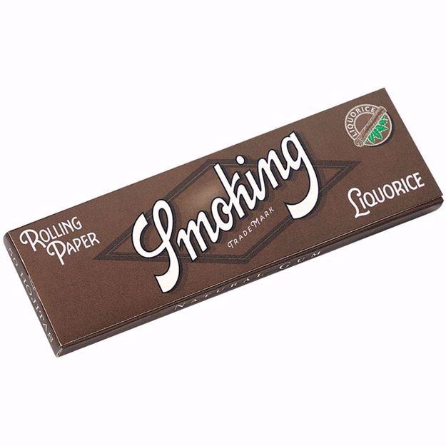 SMOKING #8 LIQUORICE FLAVORED SINGLE WIDE ROLLING PAPERS