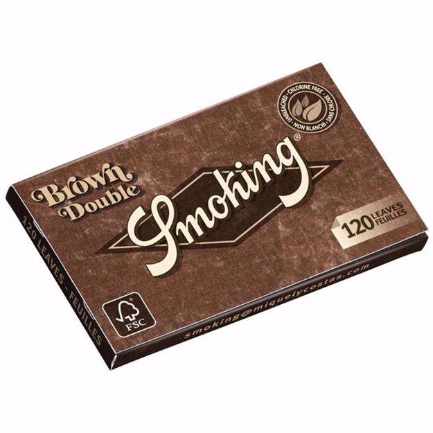 SMOKING BROWN SINGLE WIDE DOUBLE ROLLING PAPERS