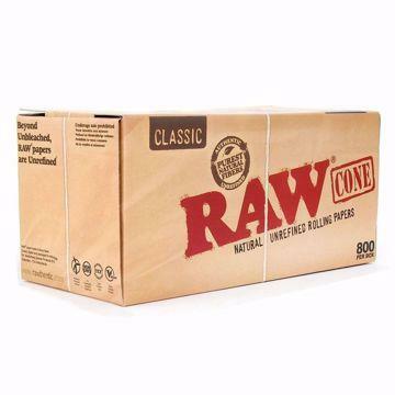 RAW CLASSIC KING SIZE PRE ROLLED CONES - 800 PACK