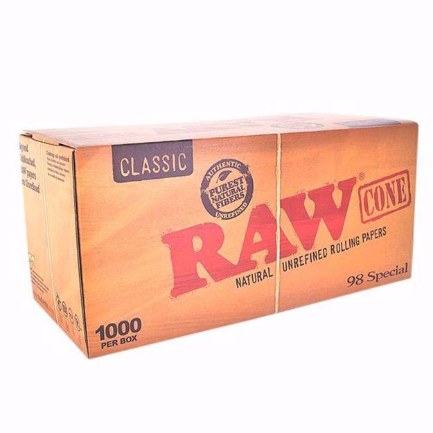 RAW CLASSIC 1000 BOX 98 SPECIAL BULK PRE ROLLED CONES