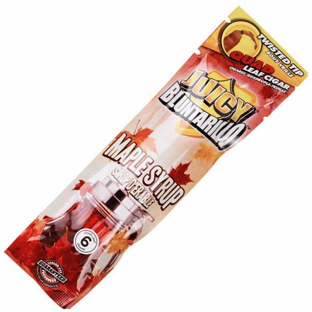 JUICY BLUNTARILLO MAPLE SYRUP FLAVORED QUAD LEAF CIGARS 