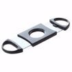 DOUBLE BLADE BLACK CIGAR CUTTER WITH DOUBLE LOOP