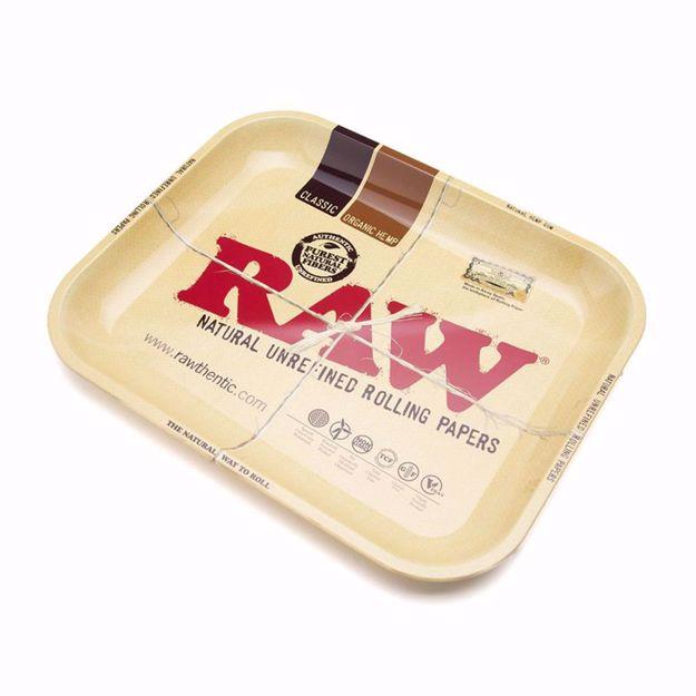 RAW METAL ROLLING TRAY - LARGE