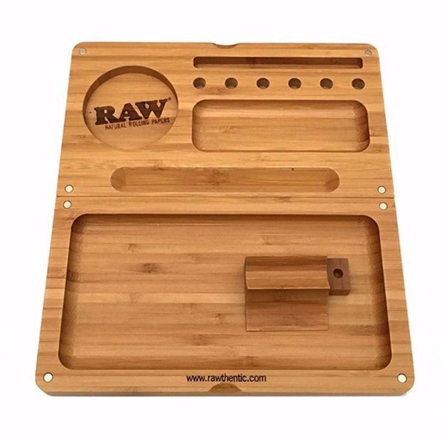 RAW BAMBOO BACKFLIP FILLING TRAY W/MAGNETS