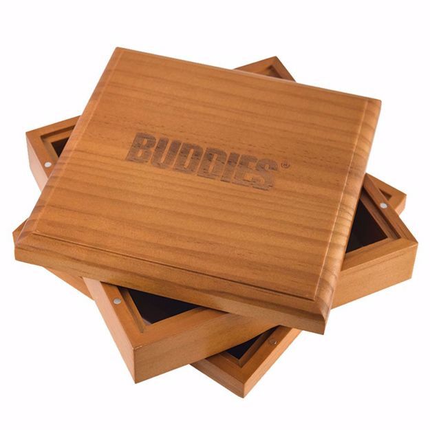 BUDDIES LARGE STAINED PINE SIFTER BOX