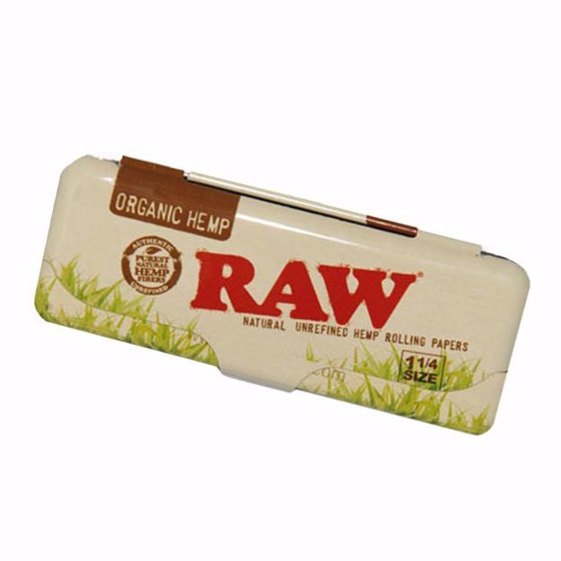 ROLLING SUPREME METAL 1 1/4 SIZE ROLLING PAPER CASE - RAW ORGANIC DESIGN