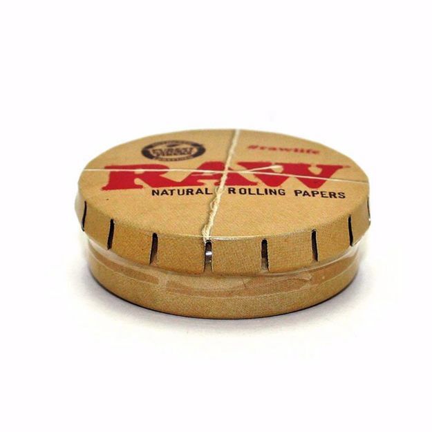 RAW SMALL ROUND TIN CASE W/ CLIP TOP