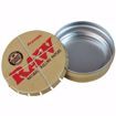 RAW SMALL ROUND TIN CASE W/ CLIP TOP