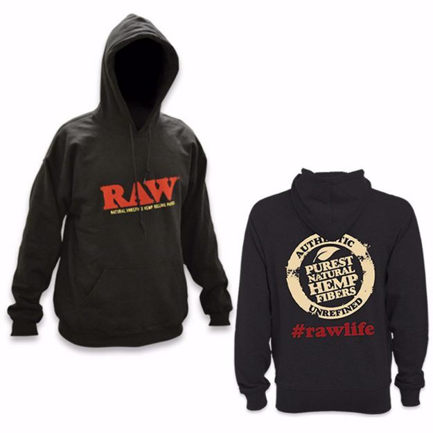 RAW MEDIUM BLACK HOODIE