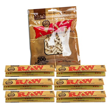 RAW CLASSIC KING SIZE REFILL BUNDLE WITH FILTERS	