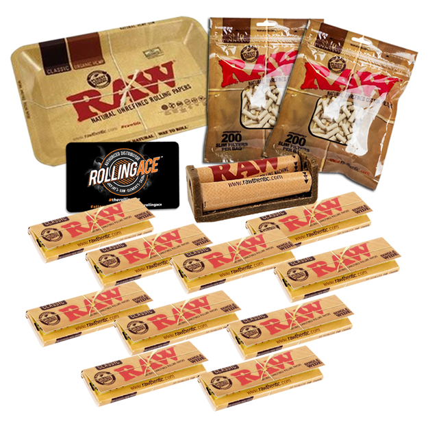 RAW CLASSIC SINGLE WIDE MASTER SET STARTER BUNDLE WITH FILTERS	