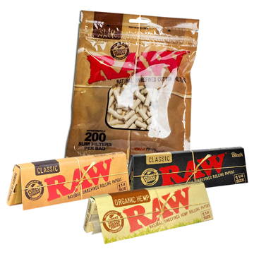 RAW 1 1/4 SIZE SAMPLER BUNDLE WITH FILTERS	