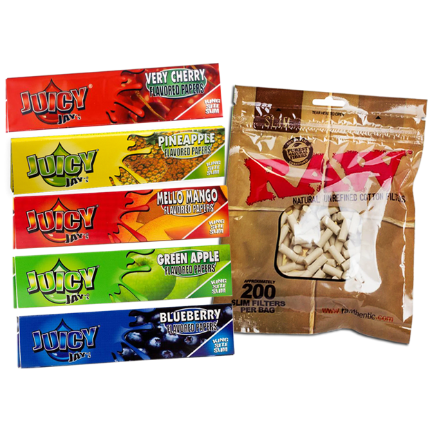 JUICY JAY'S KING SIZE SUPERFRUIT SAMPLER BUNDLE WITH FILTERS	