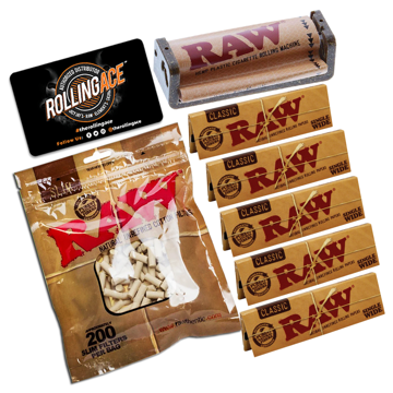 RAW CLASSIC SINGLE WIDE ESSENTIALS STARTER BUNDLE WITH FILTERS	