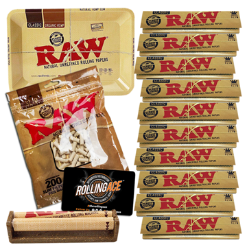 RAW CLASSIC KING SIZE SLIM MASTER SET STARTER BUNDLE WITH FILTERS	